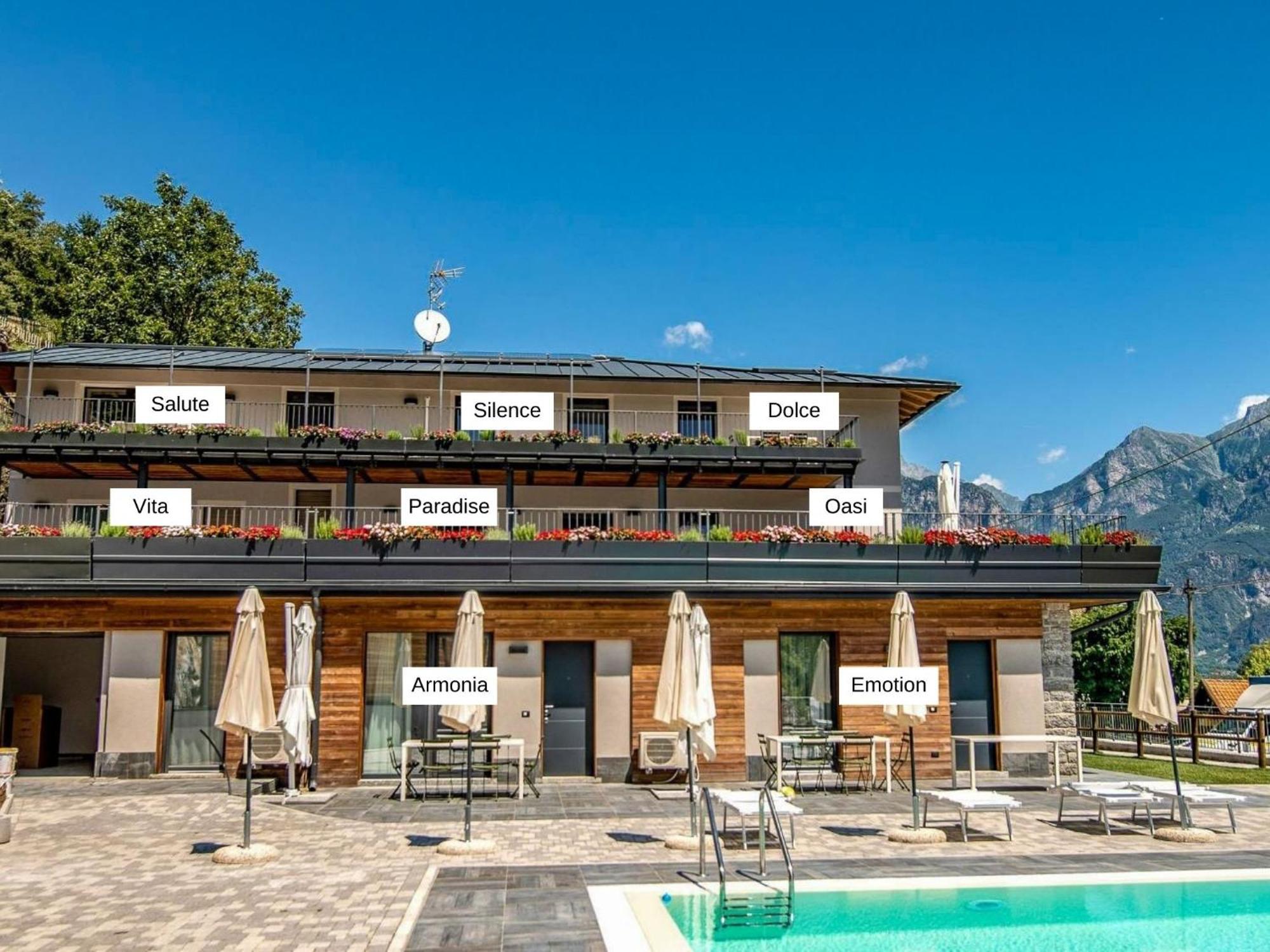 Dascio Dolce Ferienwohnung Panorama Balkon am See Exterior foto